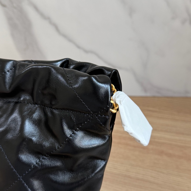 （全新）香奈兒 22bag mini 黑金 芯片款-10