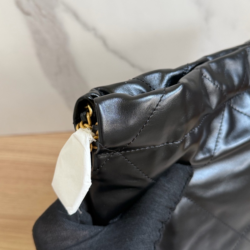 （全新）香奈兒 22bag mini 黑金 芯片款-15