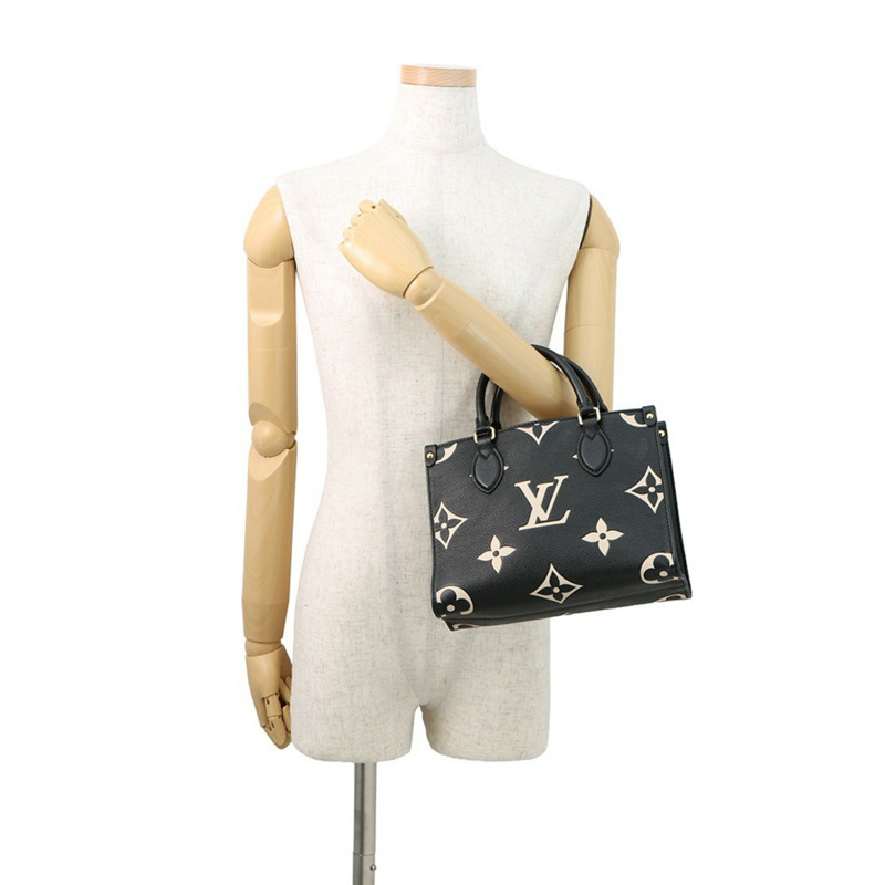 路易威登雙色Monogram Empreinte On-the-Go PM手提包 M45659，兩用肩背包，黑色，Monogram帆布，女士款，LOUIS VUITTON-3