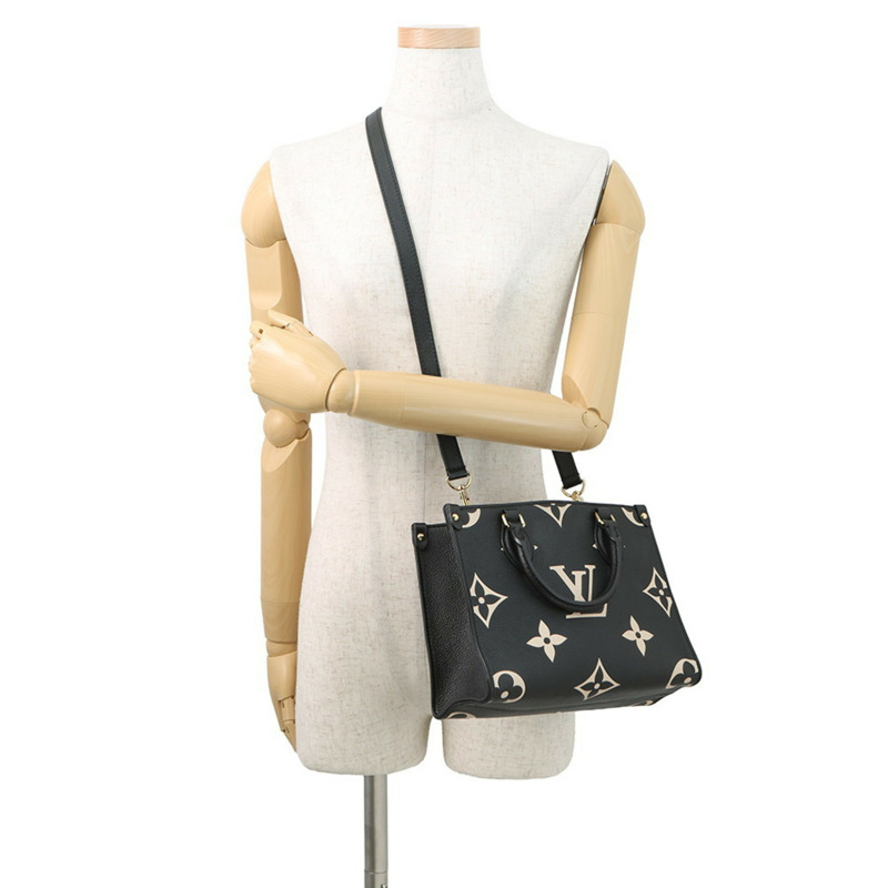 路易威登雙色Monogram Empreinte On-the-Go PM手提包 M45659，兩用肩背包，黑色，Monogram帆布，女士款，LOUIS VUITTON-4