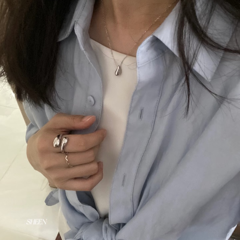 Tiffany & Co 925純銀水滴項鏈-8