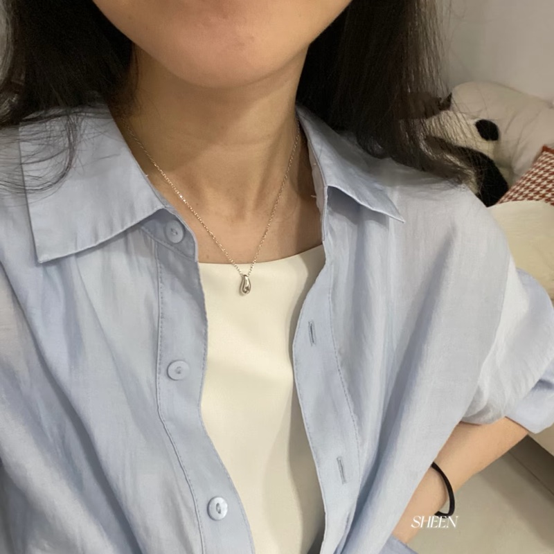 Tiffany & Co 925純銀水滴項鏈-10