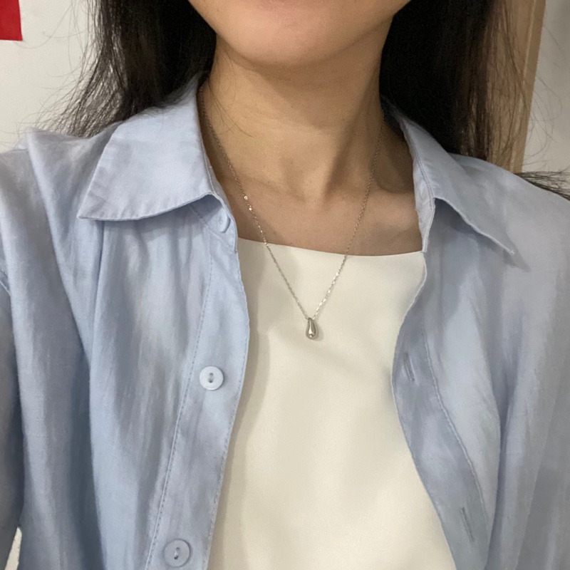 Tiffany & Co 925純銀水滴項鏈-11