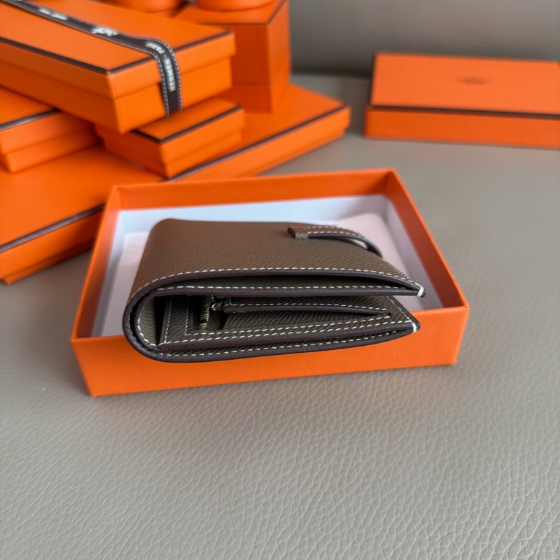 「M.Y精品」馬家 Bearn 短夾 錢包 大象灰金釦 B刻 ep牛皮-7