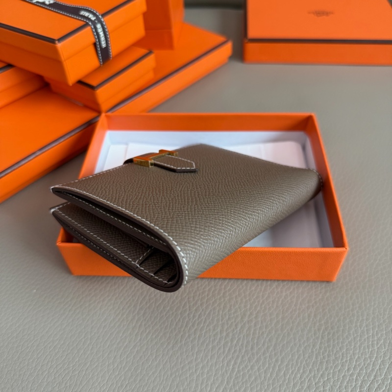 「M.Y精品」馬家 Bearn 短夾 錢包 大象灰金釦 B刻 ep牛皮-12