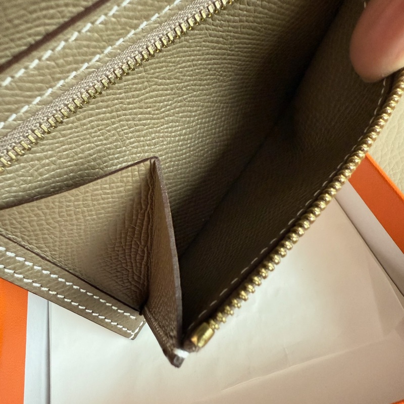 「M.Y精品」馬家 Bearn 短夾 錢包 大象灰金釦 B刻 ep牛皮-20