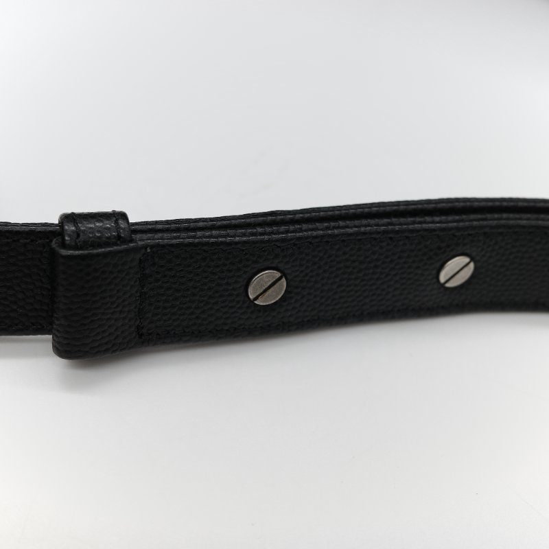 Chanel 香奈兒 Boy Chanel 25 黑色 菱格紋荔枝皮 黑銀 中型皮穿鏈肩背包-9