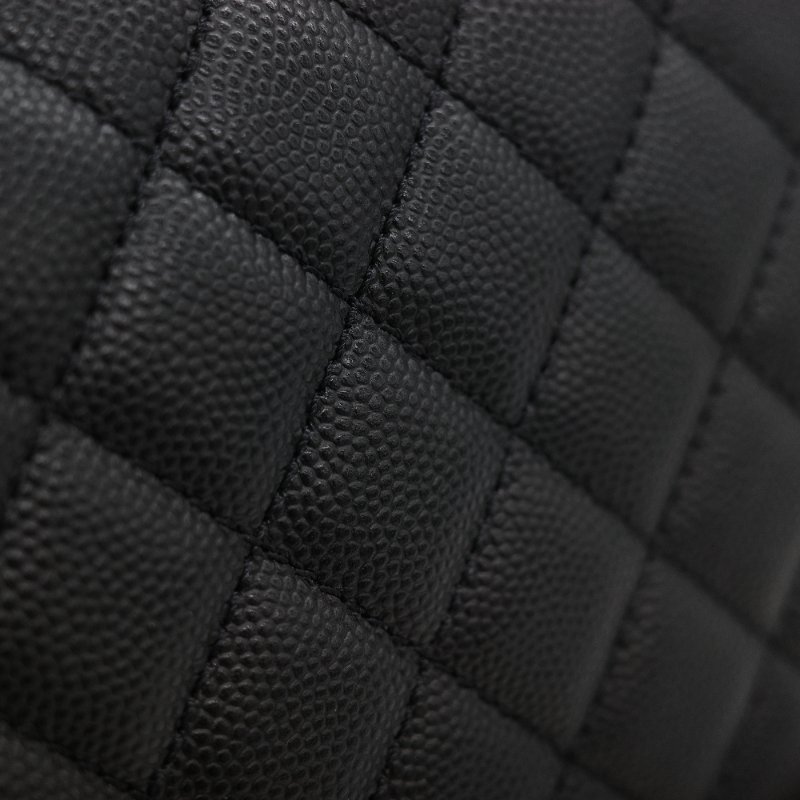 Chanel 香奈兒 Boy Chanel 25 黑色 菱格紋荔枝皮 黑銀 中型皮穿鏈肩背包-15