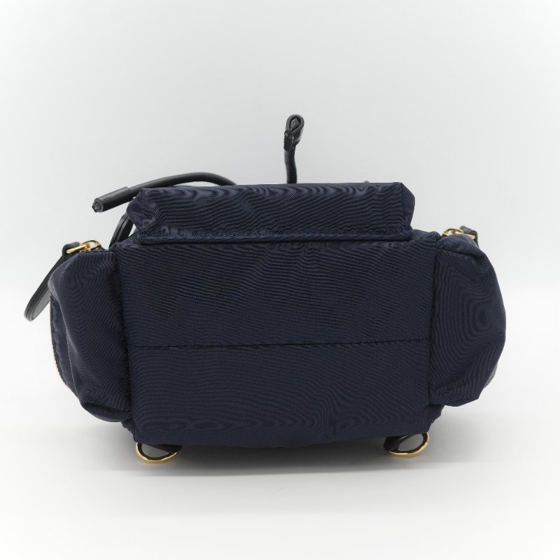 Burberry 巴寶莉 The Rucksack 墨藍色軍用級 尼龍標誌 中性軍旅背包-7