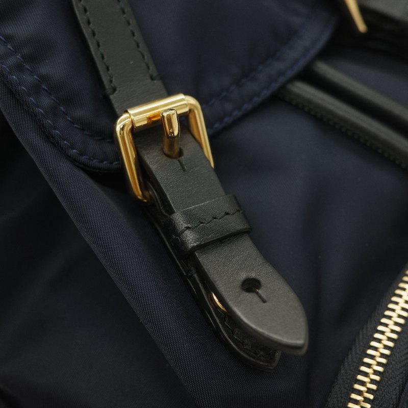 Burberry 巴寶莉 The Rucksack 墨藍色軍用級 尼龍標誌 中性軍旅背包-10