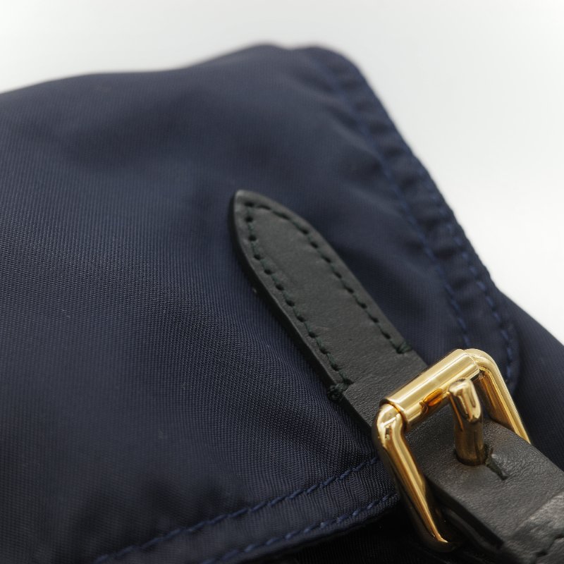 Burberry 巴寶莉 The Rucksack 墨藍色軍用級 尼龍標誌 中性軍旅背包-11