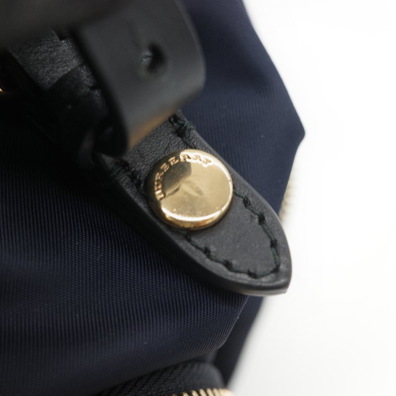 Burberry 巴寶莉 The Rucksack 墨藍色軍用級 尼龍標誌 中性軍旅背包-16