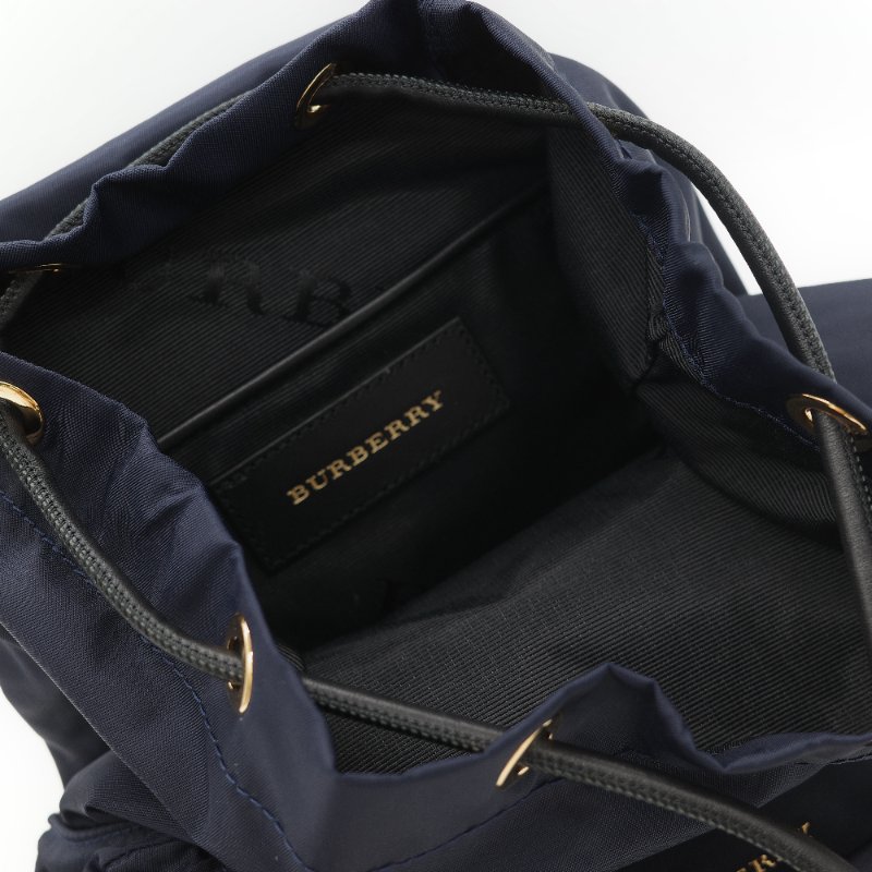 Burberry 巴寶莉 The Rucksack 墨藍色軍用級 尼龍標誌 中性軍旅背包-29