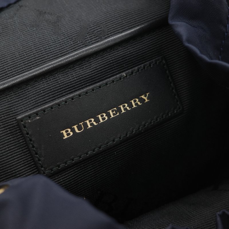 Burberry 巴寶莉 The Rucksack 墨藍色軍用級 尼龍標誌 中性軍旅背包-30