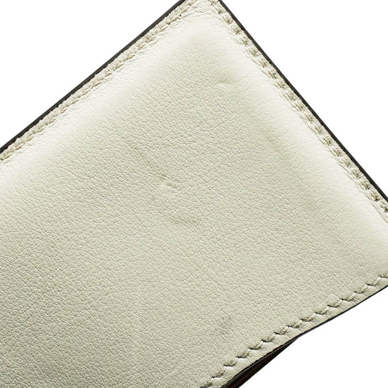 Gucci 展示品 Bamboo 1947 喜馬拉雅鱷魚皮二用斜背包(675797-白)-7