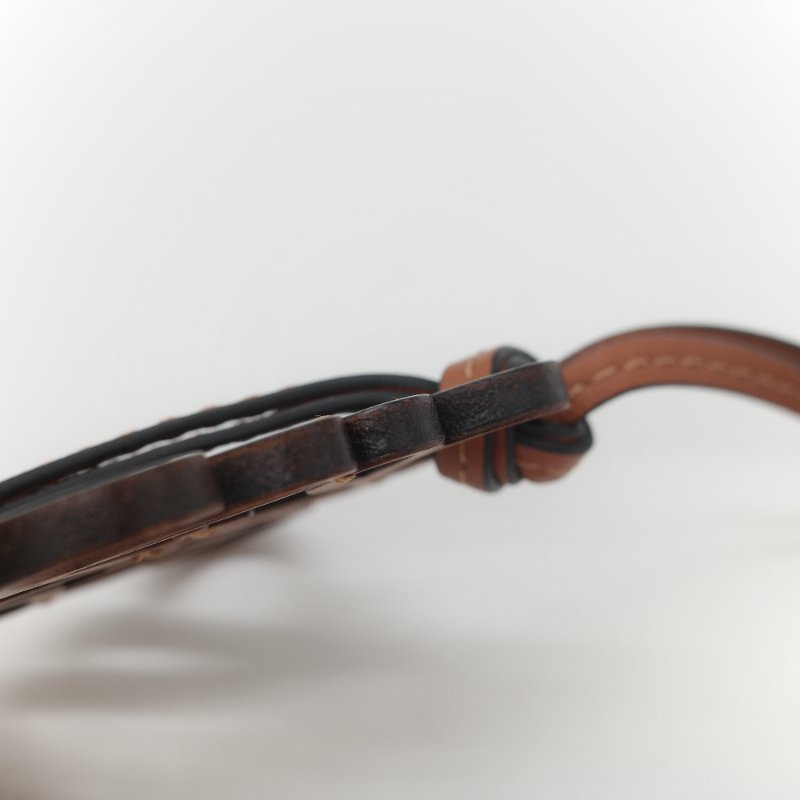 Loewe 羅威 Anagram 棕色 經典小牛皮 掛飾-8