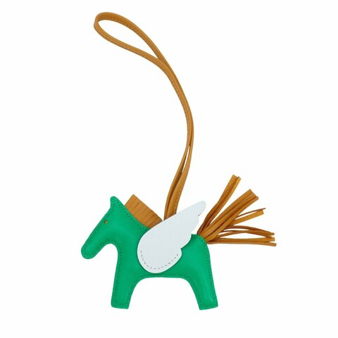 Hermes Rodeo PM 飛馬吊飾(綠/淺藍/棕)