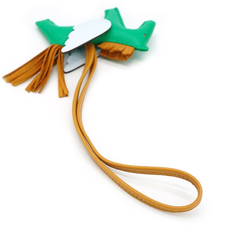 Hermes Rodeo PM 飛馬吊飾(綠/淺藍/棕)-2