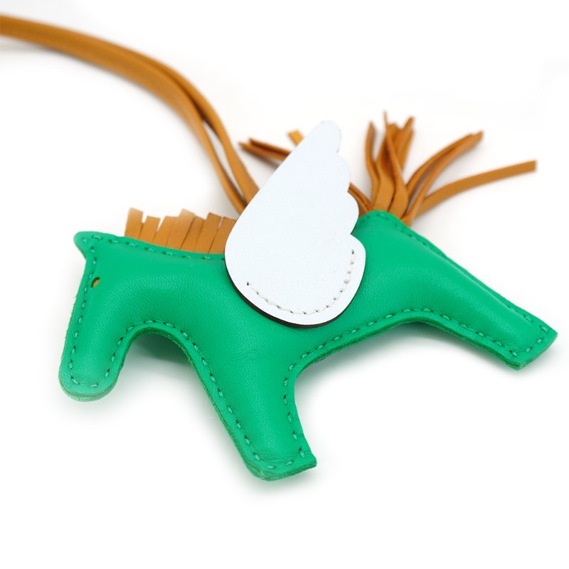 Hermes Rodeo PM 飛馬吊飾(綠/淺藍/棕)-3