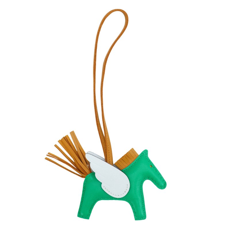 Hermes Rodeo PM 飛馬吊飾(綠/淺藍/棕)-4