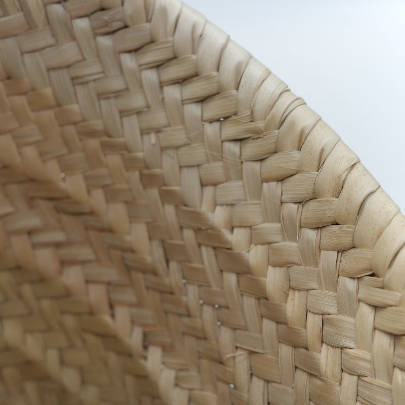 Loewe 羅威 Basket 原色棕櫚葉編織 白色小牛皮 編織托特包 手提籃-19