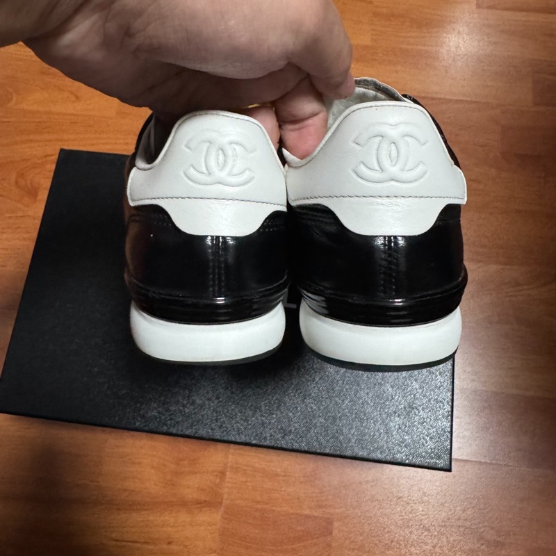 Chanel德訓鞋香奈兒25s低幫徽標休閒鞋 女款 黑色 37碼-4