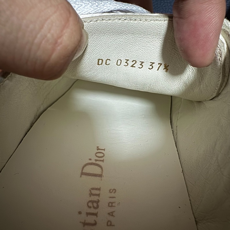 Dior迪奧厚底鞋Walk'n'Oblique 刺繡帆布鞋 粉色 37.5碼-4