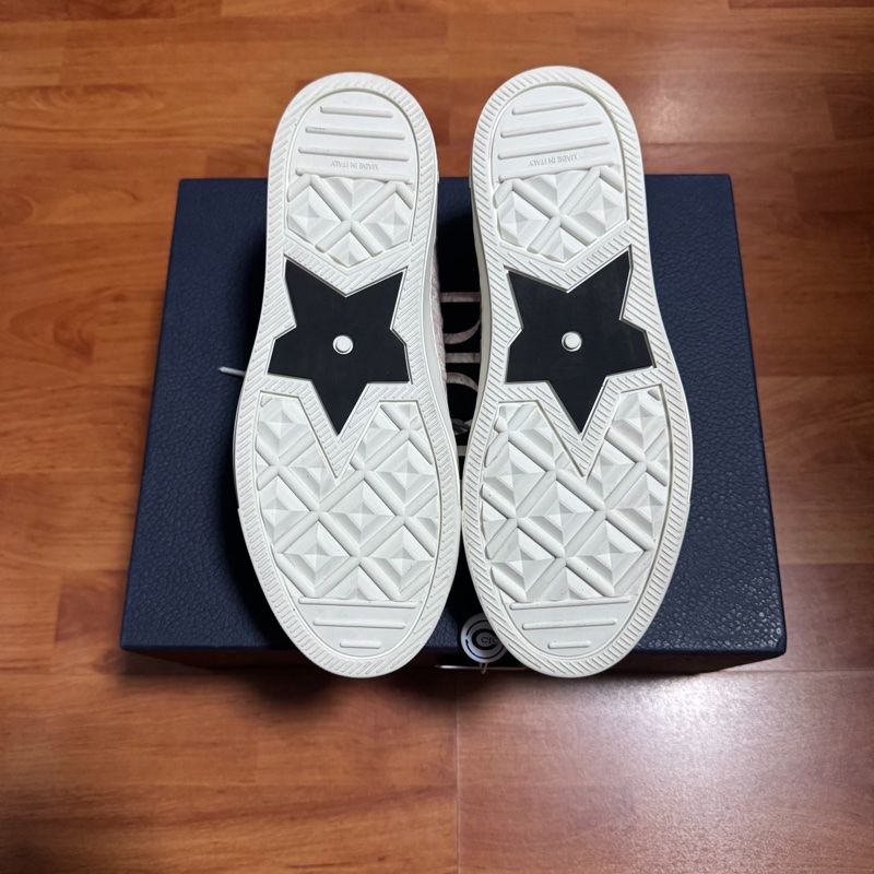 Dior迪奧厚底鞋Walk'n'Oblique 刺繡帆布鞋 粉色 37.5碼-6