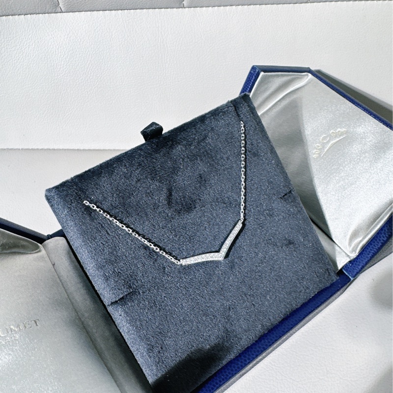 Chaumet 尚美巴黎 josephine 約瑟芬系列白鷺 18k白金滿鑽項鍊-2