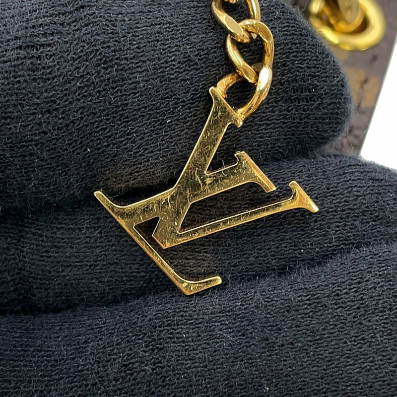 路易威登 Monogram Reverse 羊皮肩包 Pochette LV3 M45412 路易威登黑色手提包-11