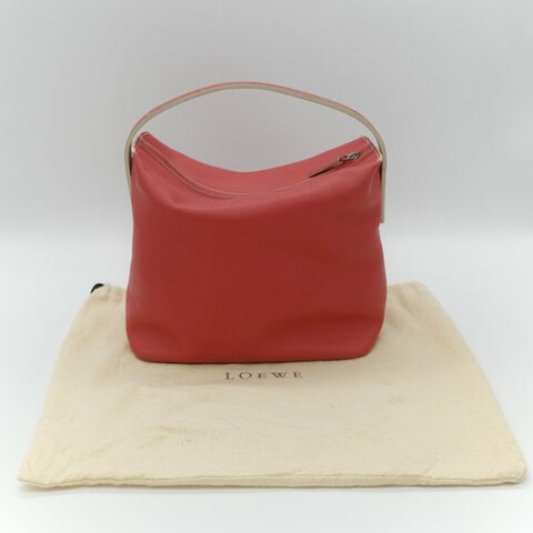 Loewe 羅意威 經典紅色 小牛皮 手提 斜背兩用包