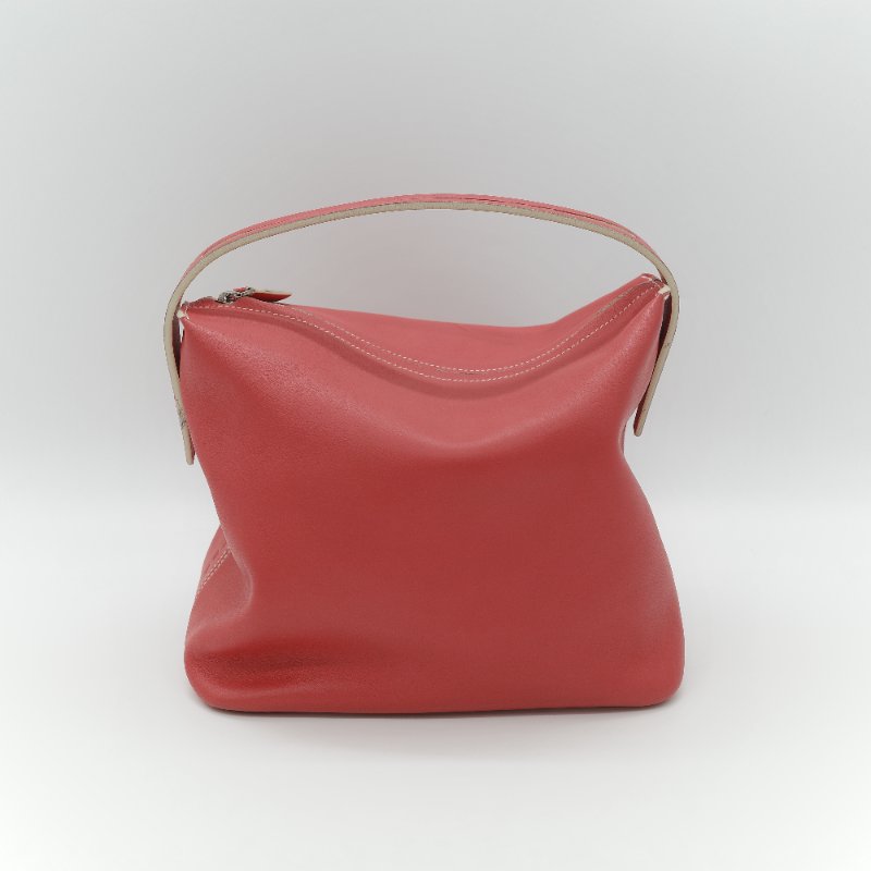 Loewe 羅意威 經典紅色 小牛皮 手提 斜背兩用包-3