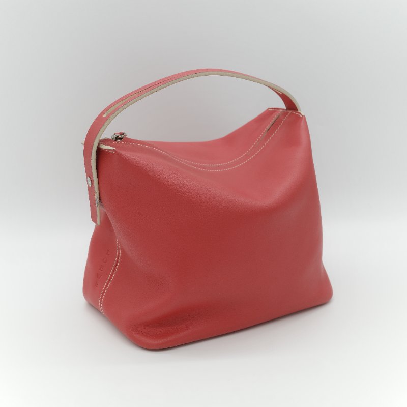 Loewe 羅意威 經典紅色 小牛皮 手提 斜背兩用包-4