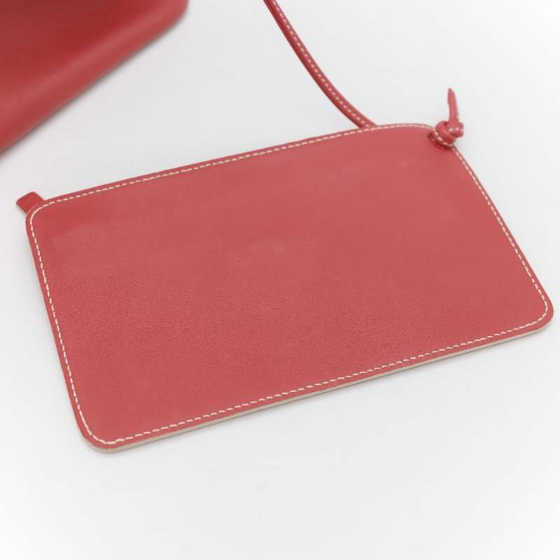 Loewe 羅意威 經典紅色 小牛皮 手提 斜背兩用包-28