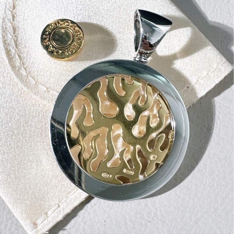 BVLGARI寶格麗 Vintage 中古款 金鋼火焰吊墜-1