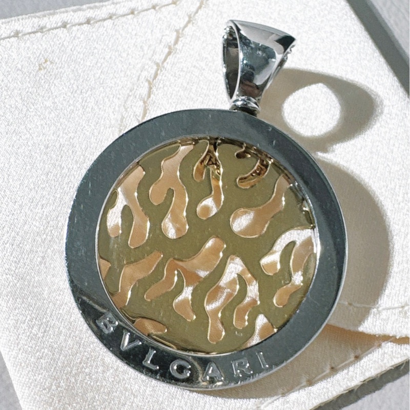 BVLGARI寶格麗 Vintage 中古款 金鋼火焰吊墜-2