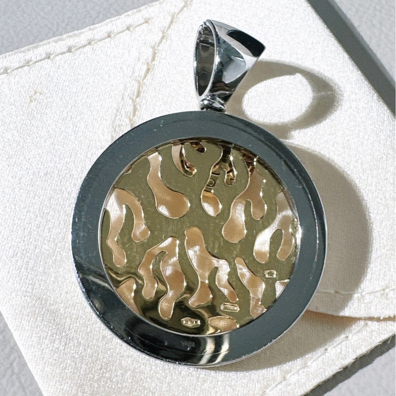 BVLGARI寶格麗 Vintage 中古款 金鋼火焰吊墜-3