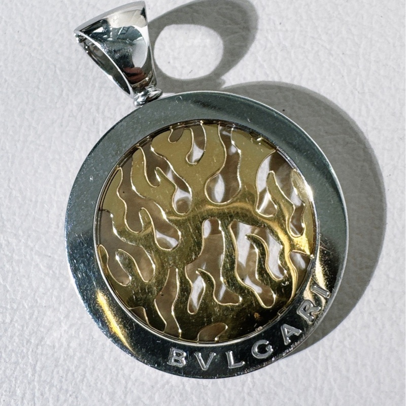 BVLGARI寶格麗 Vintage 中古款 金鋼火焰吊墜-4