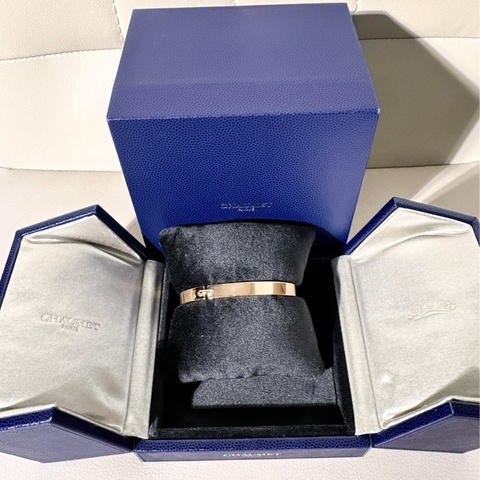 Chaumet尚美 Liens  緣系一生 18 K 玫瑰金 寬版手鐲