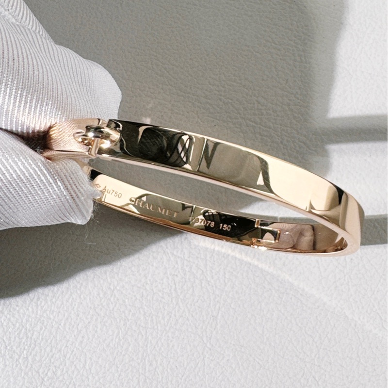 Chaumet尚美 Liens  緣系一生 18 K 玫瑰金 寬版手鐲，15號-4