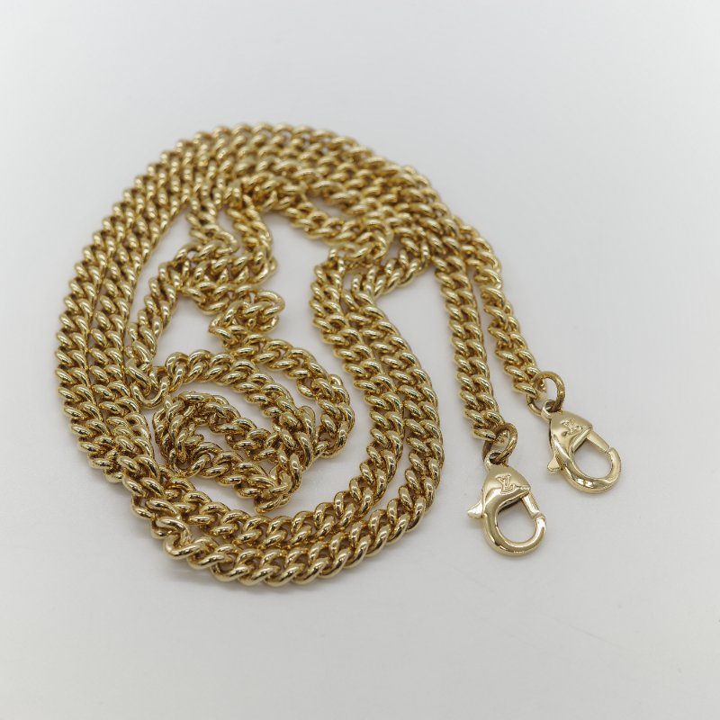 Louis Vuitton 路易威登 MyLockme 藍白雙色 小牛皮金屬鍊帶 翻蓋信封包-24