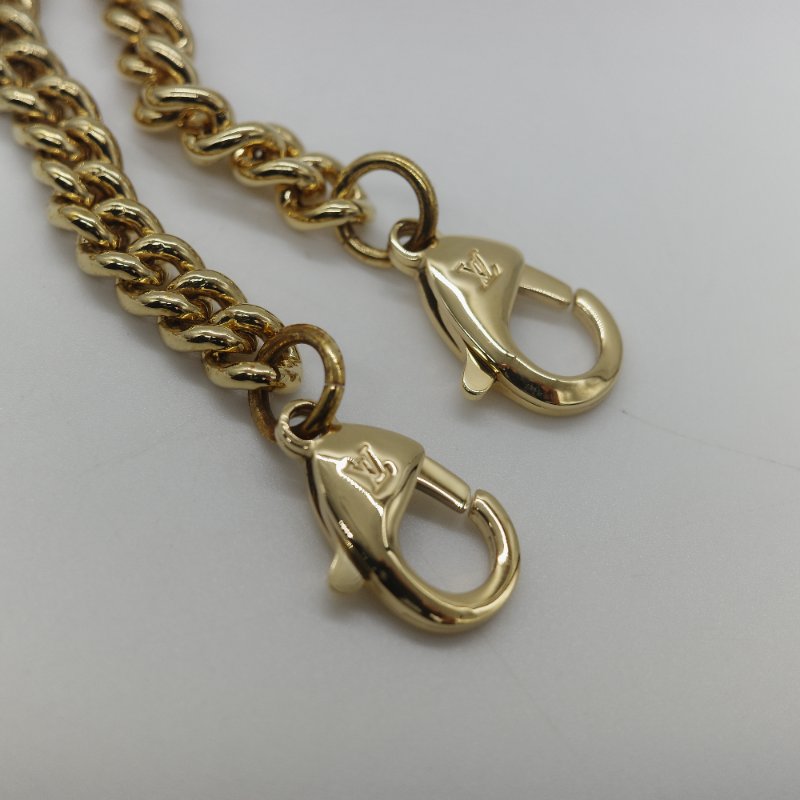 Louis Vuitton 路易威登 MyLockme 藍白雙色 小牛皮金屬鍊帶 翻蓋信封包-25