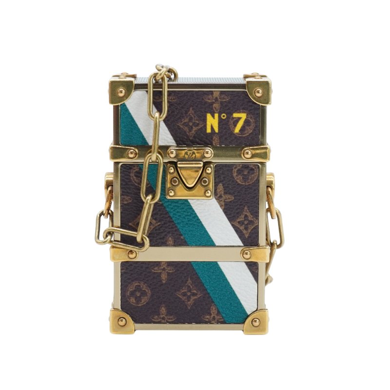 Louis Vuitton 展示品 Rigid Trunk 金框可背式煙盒(MP3273-咖)-0