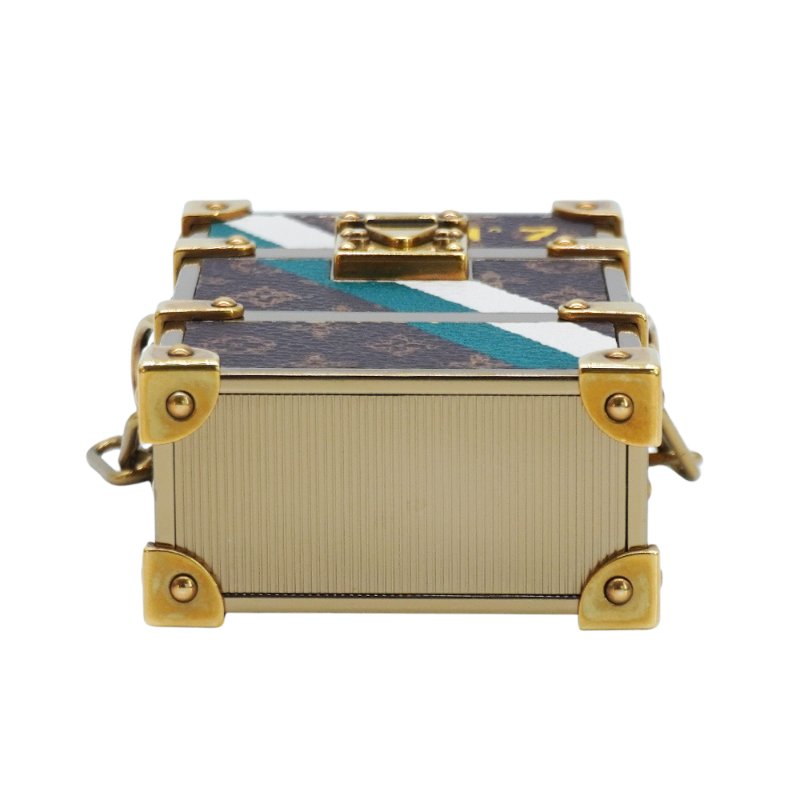 Louis Vuitton 展示品 Rigid Trunk 金框可背式煙盒(MP3273-咖)-3