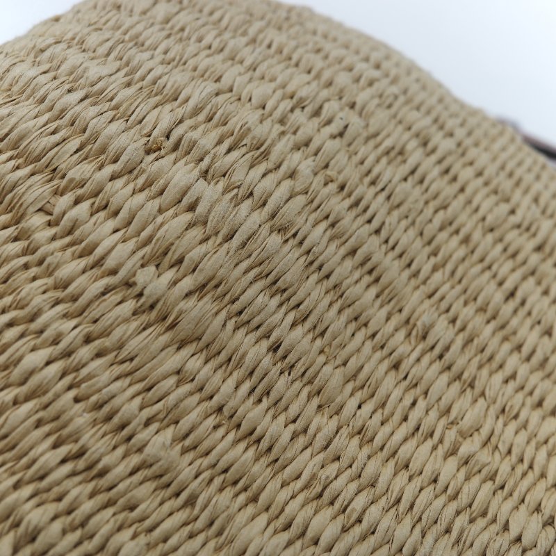 Chloé 蔻依 Woody 編織提籃 米白色 天然纖維 拼接小牛皮 水桶型菜籃子包-9