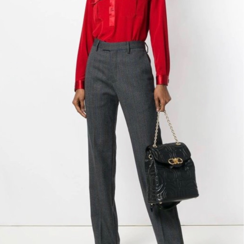 Salvatore Ferragamo LOGO 壓印皮革 後背包-3