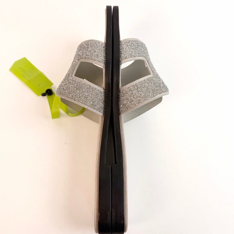 99新Hermes/愛馬仕 H拖 38碼 閃鑽款 意大利產  無附件-3