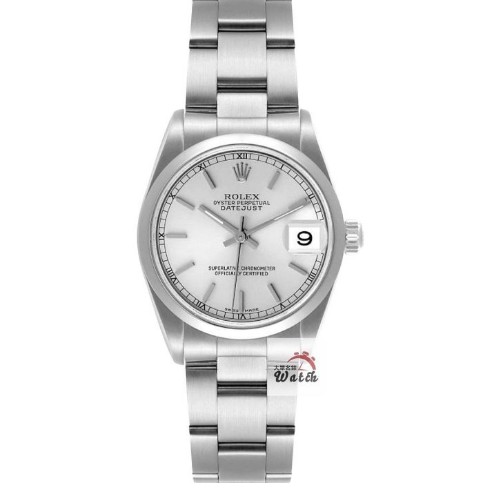 【大眾名錶】ROLEX 勞力士 Datejust 蠔式日誌 78240 銀面 平光圈 錶徑31mm 大眾名錶B1190-0