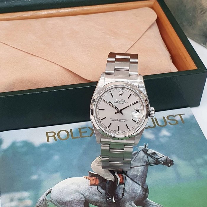 【大眾名錶】ROLEX 勞力士 Datejust 蠔式日誌 78240 銀面 平光圈 錶徑31mm 大眾名錶B1190-1
