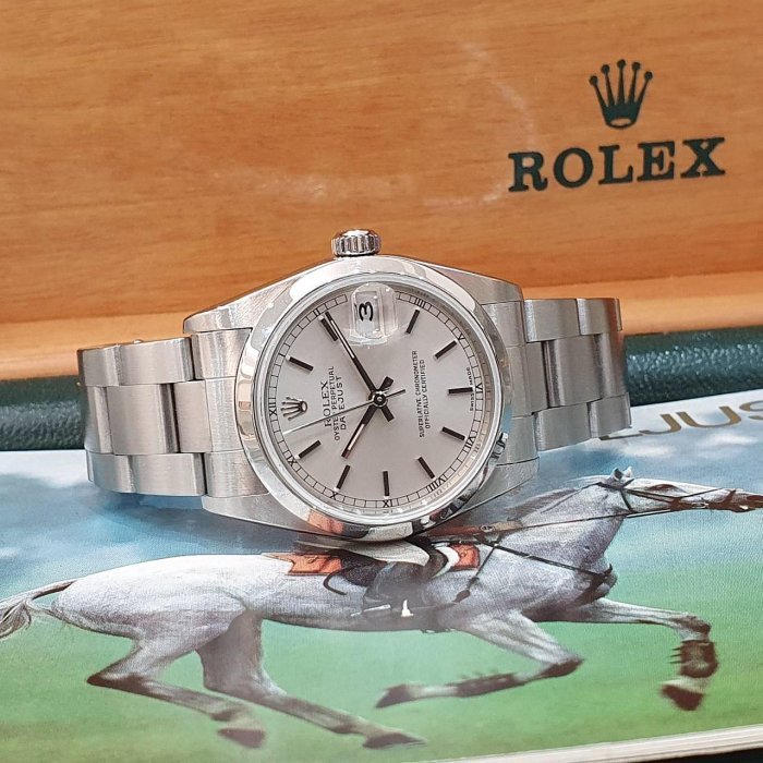 【大眾名錶】ROLEX 勞力士 Datejust 蠔式日誌 78240 銀面 平光圈 錶徑31mm 大眾名錶B1190-2